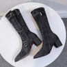 Natalie - Stylische Und Trendige Denim-Stiefel