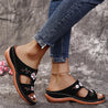 Sofia - Bequeme Und Bestickte Blumen-Sandalen