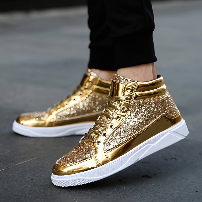 Franz - Glänzende Glitzer-High-Top-Sneakers