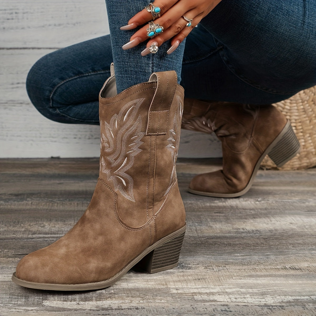 Lora - Stylische Cowboystiefel